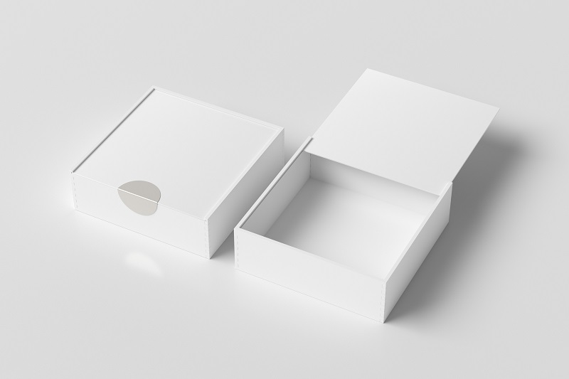 białe pudełka kartonowe